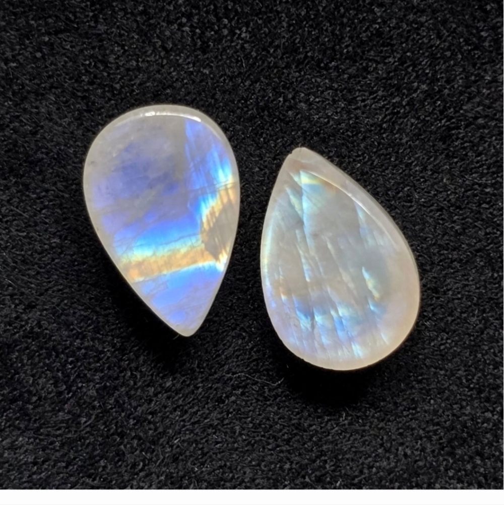 7.45 Ct Natural Rainbow Blue Moonstone - Picture 4 of 4